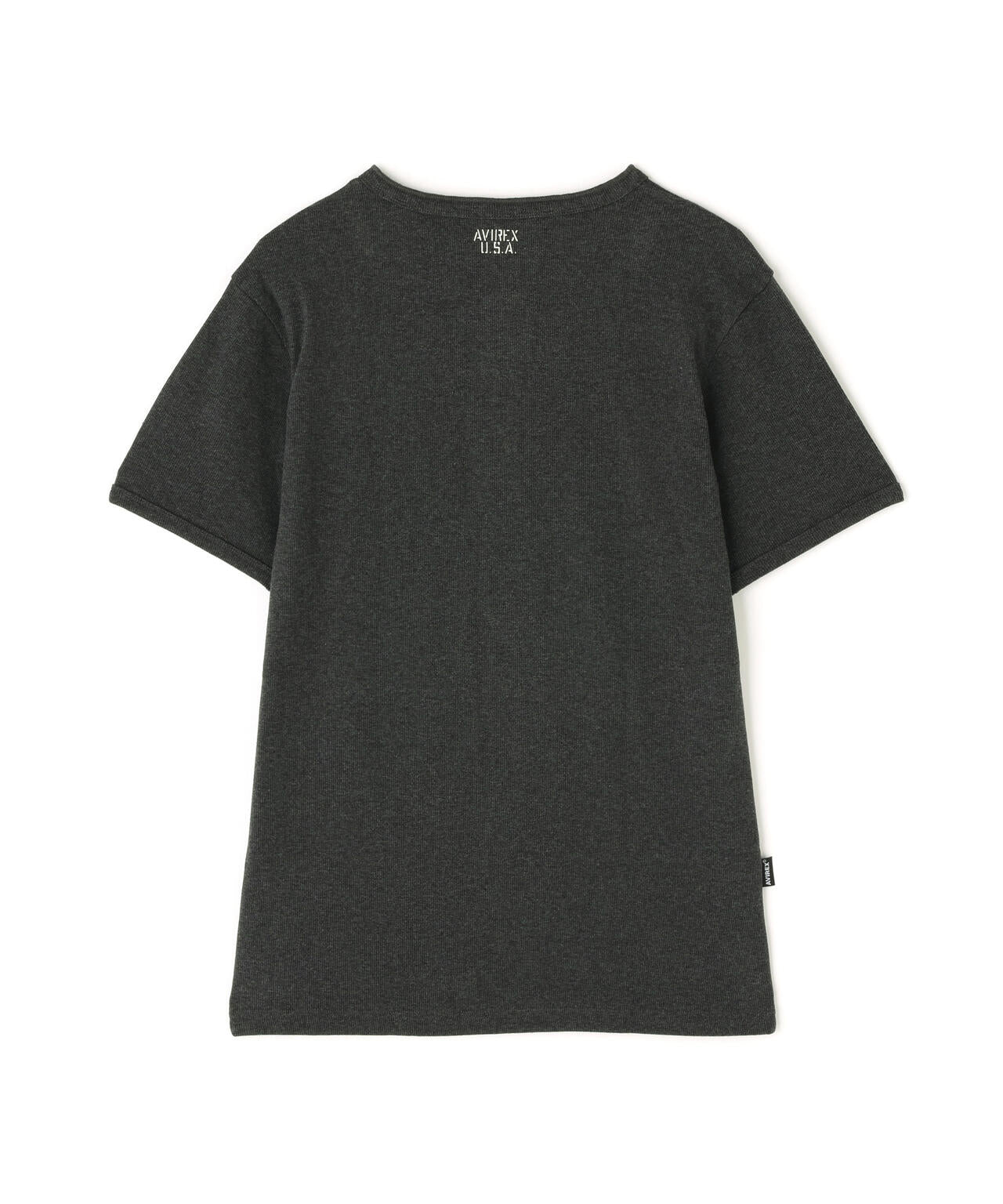《DAILY/デイリー》RIB S/S HENLEY NECK T-SHIRT