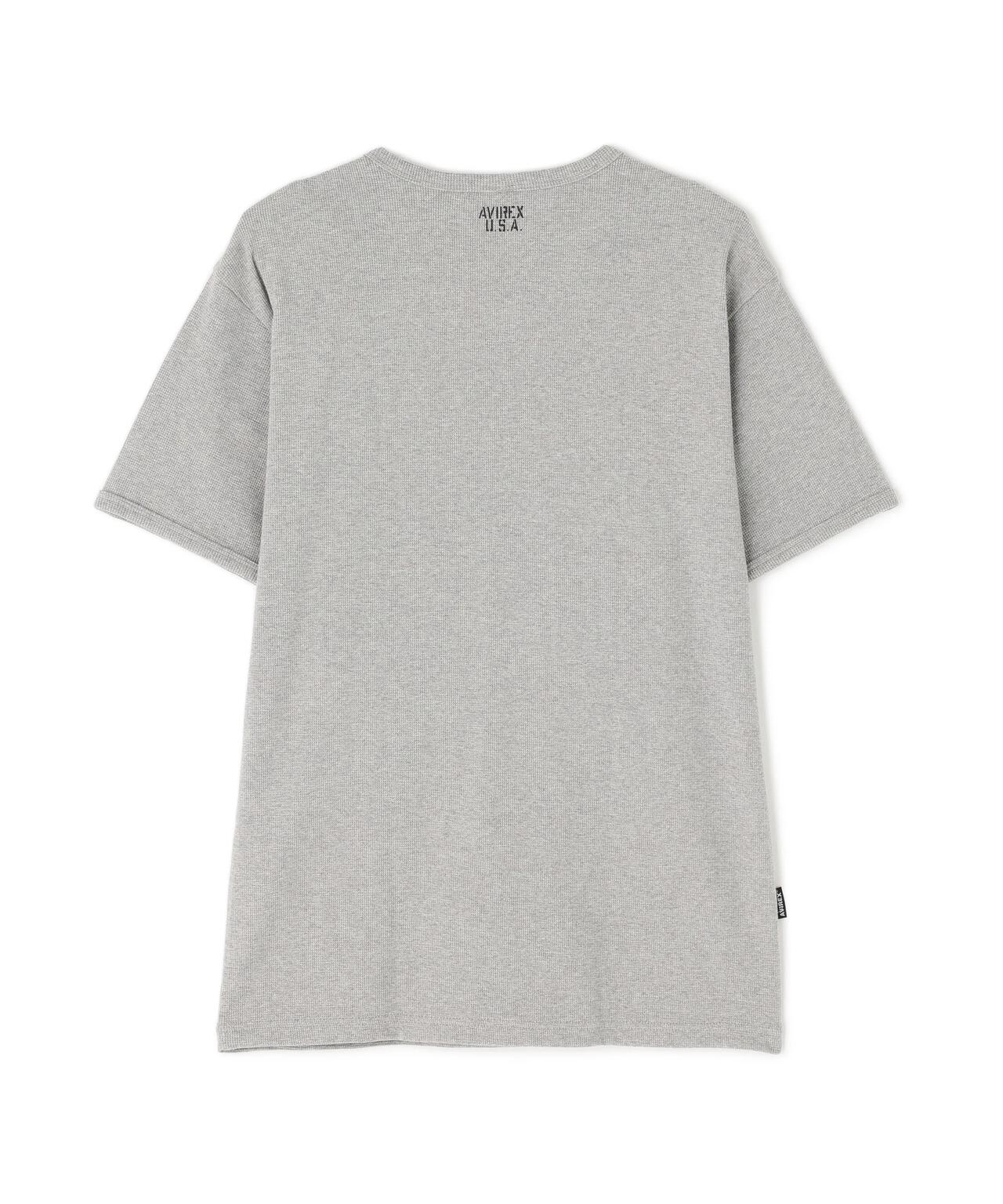 《DAILY/デイリー》MINI WAFFLE S/S V-NECK T-SHIRT/ミニワッフル 半袖 ブイネック Tシャツ