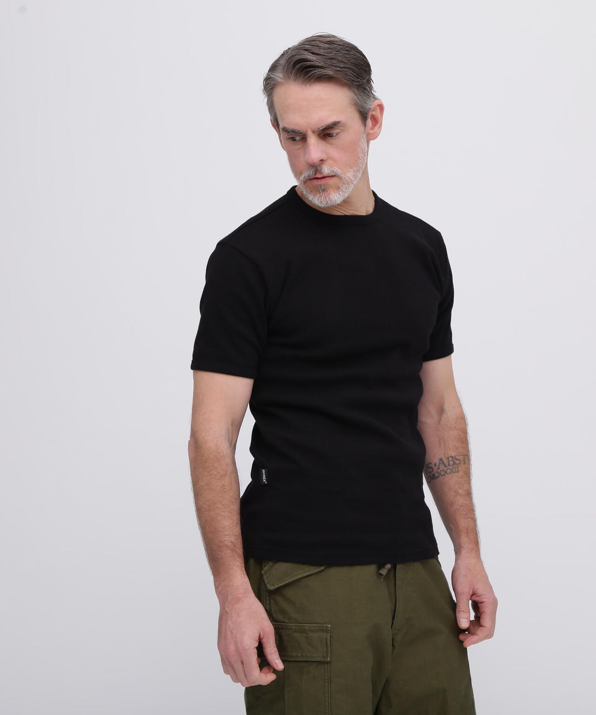《DAILY/デイリー》MINI WAFFLE S/S CREW NECK T-SHIRT/ミニワッフル 半袖 クルーネック Tシャツ