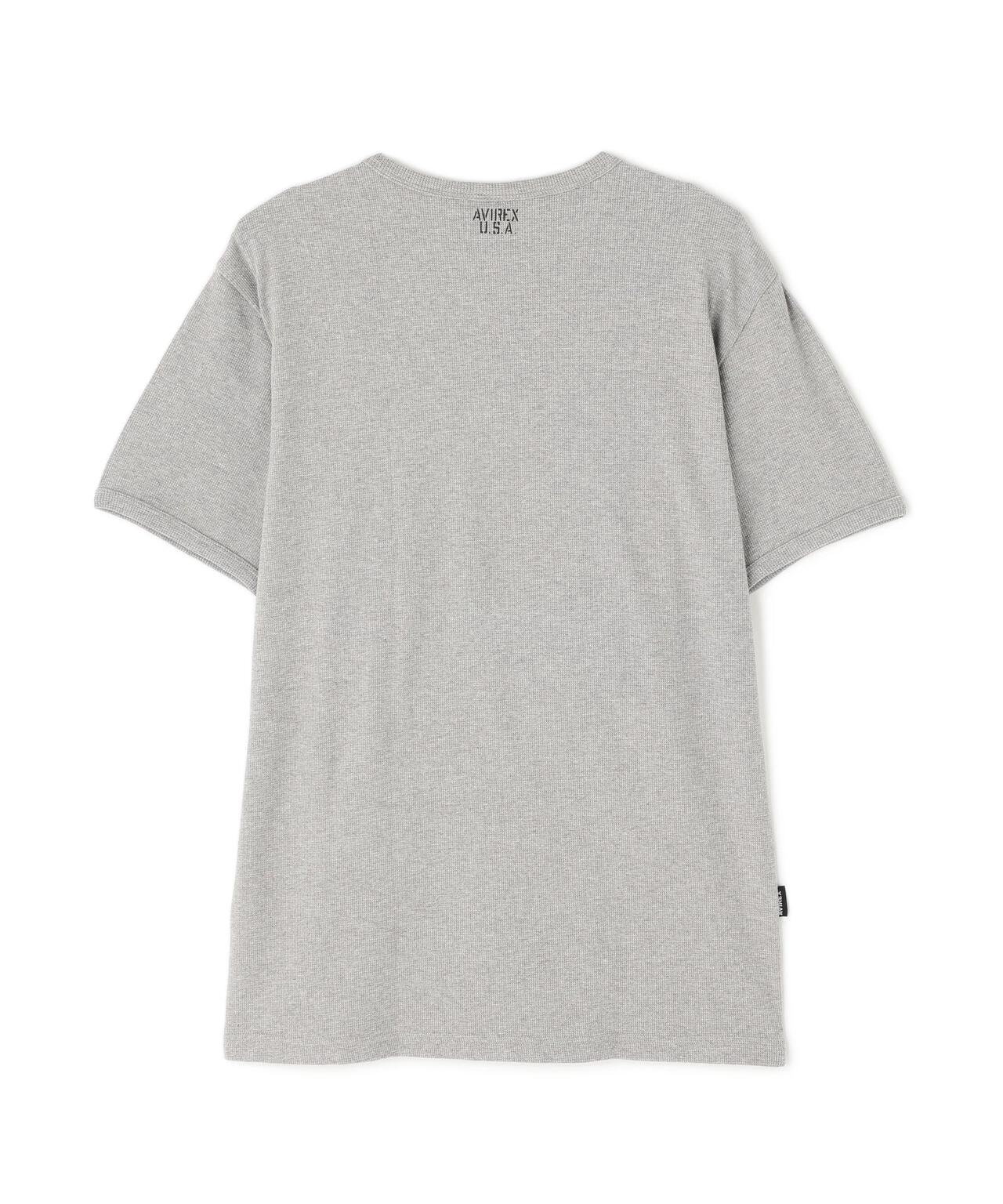 《DAILY/デイリー》MINI WAFFLE S/S CREW NECK T-SHIRT/ミニワッフル 半袖 クルーネック Tシャツ