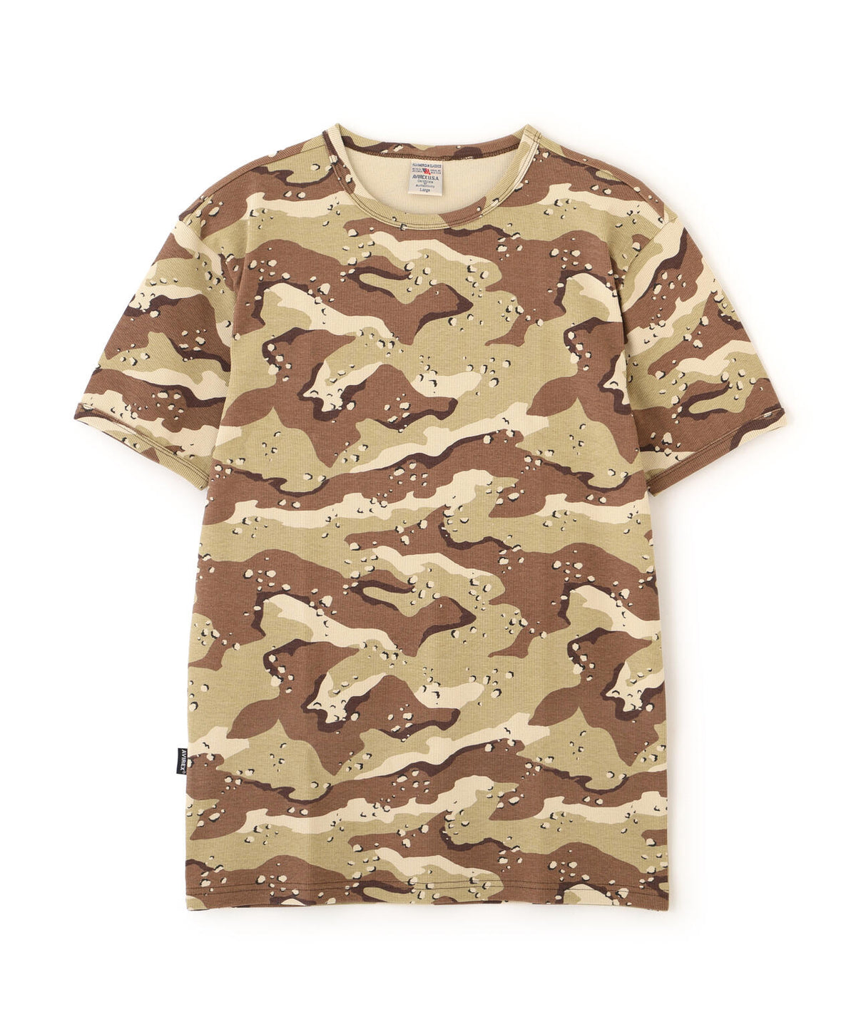 《DAILY/デイリー》RIB SHORT SLEEVE CREW NECK T-SHIRT ”CAMOUFLAGE”