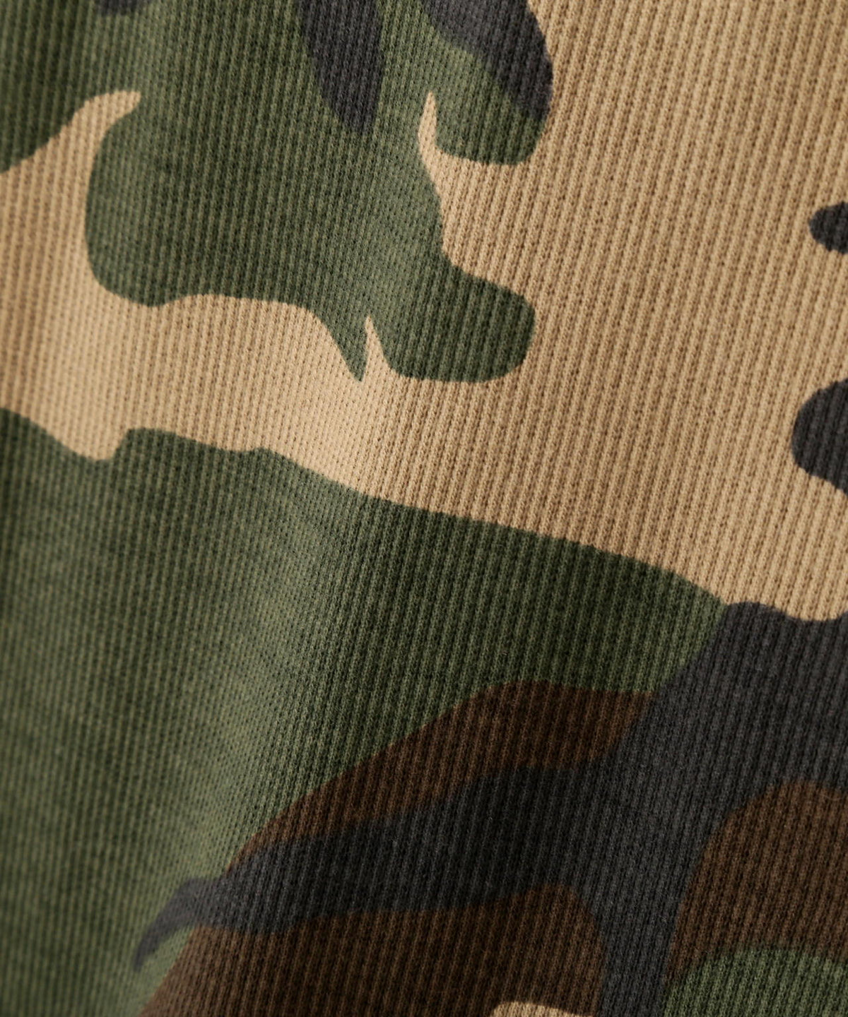 《DAILY/デイリー》RIB S/S HENLEY NECK T-SHIRT ”CAMOUFLAGE”