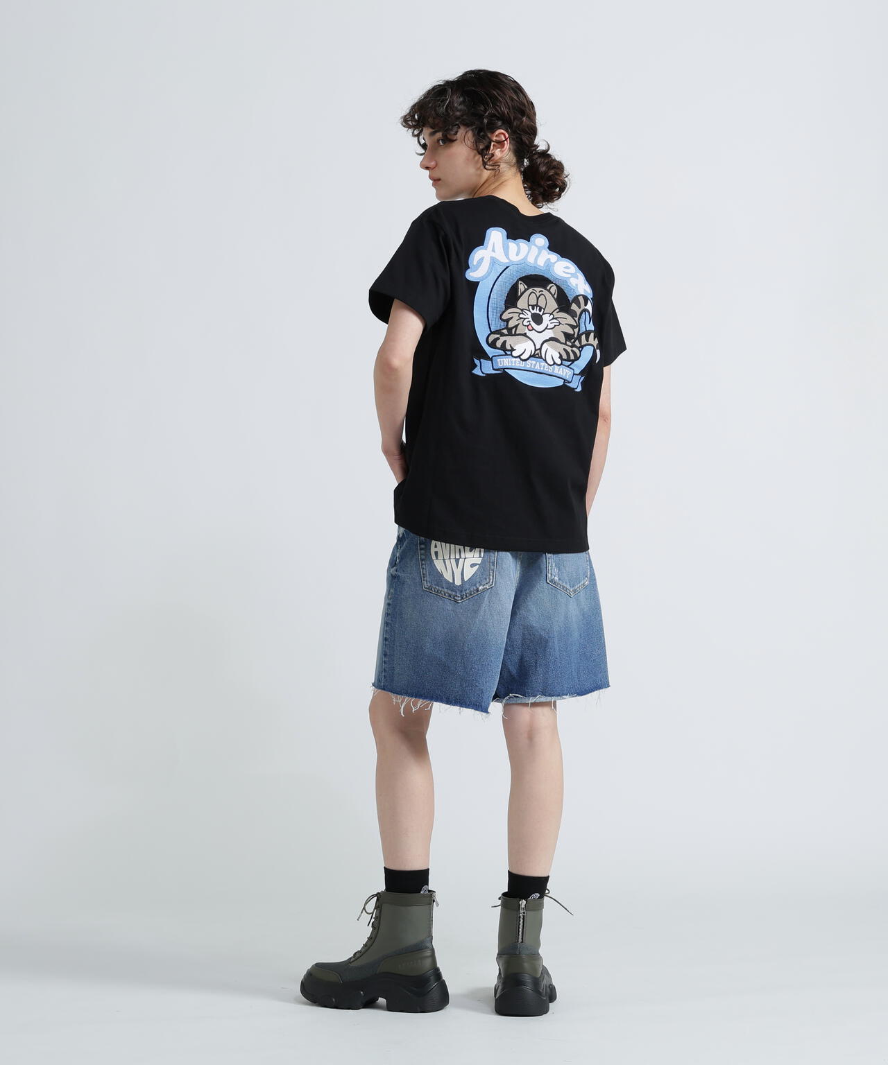 《WEB&DEPOT限定》TOMCAT EMBROIDERY T-SHIRT / トムキャット エンブロイダリー Tシャツ /