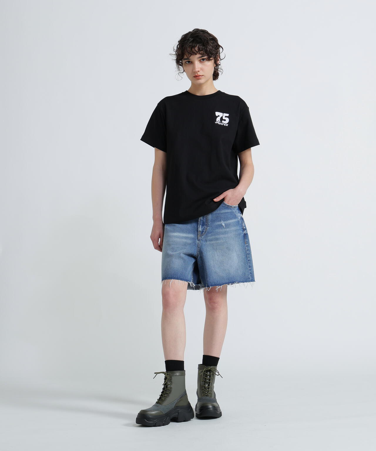 《WEB&DEPOT限定》TOMCAT EMBROIDERY T-SHIRT / トムキャット エンブロイダリー Tシャツ /