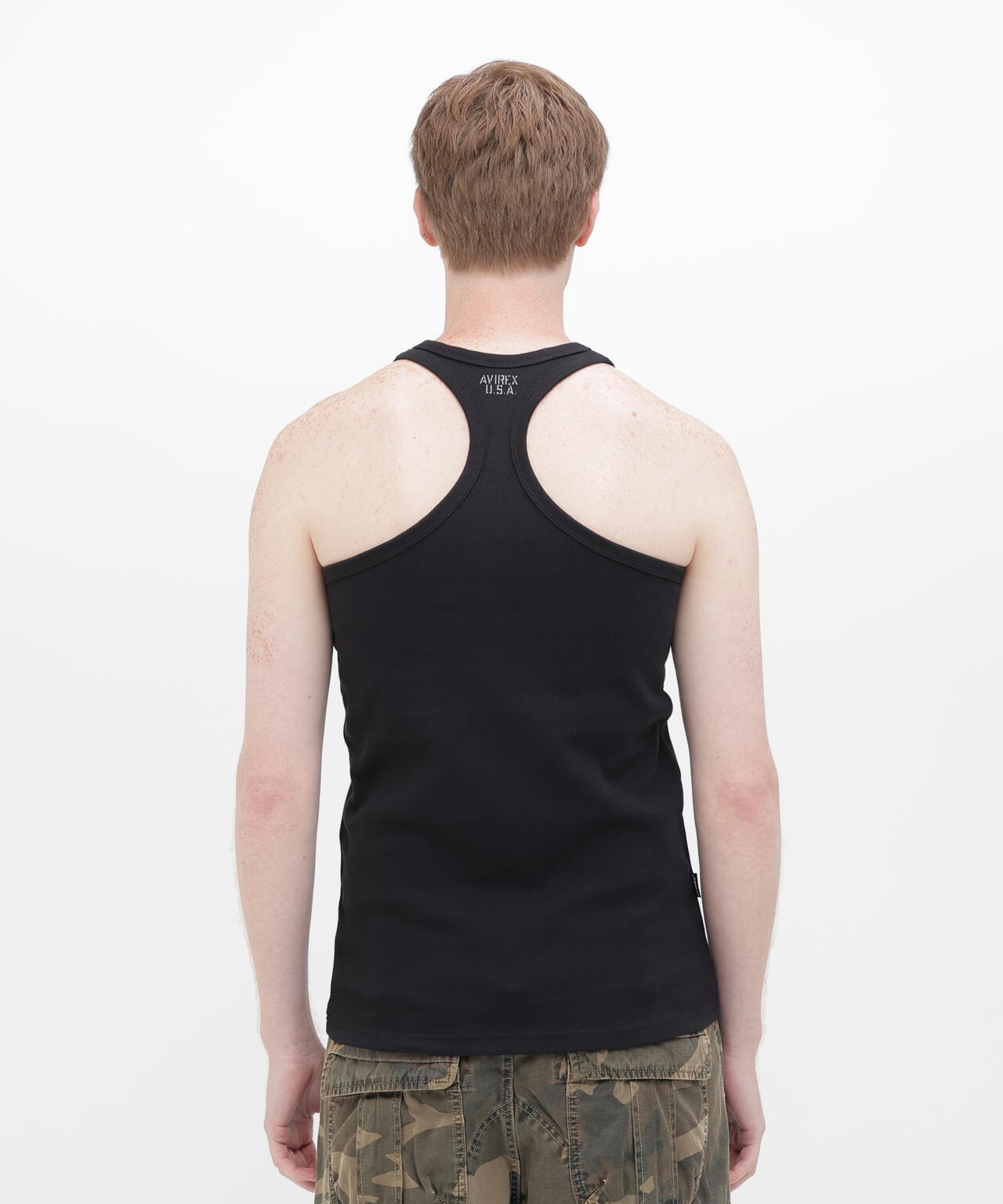 《DAILY/デイリー》RIB TANK TOP BACK CROSS/リブ タンクトップ バッククロス デイリーウェア