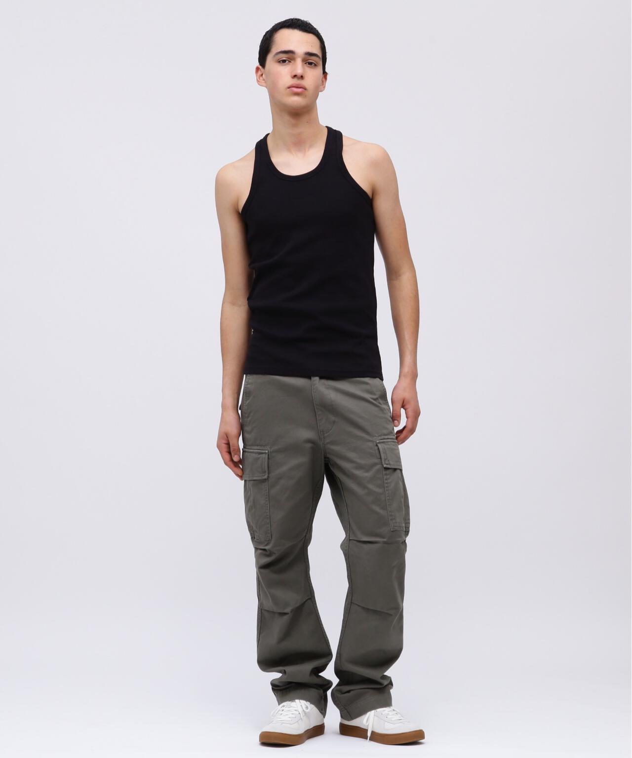 《DAILY/デイリー》RIB TANK TOP BACK CROSS/リブ タンクトップ バッククロス デイリーウェア