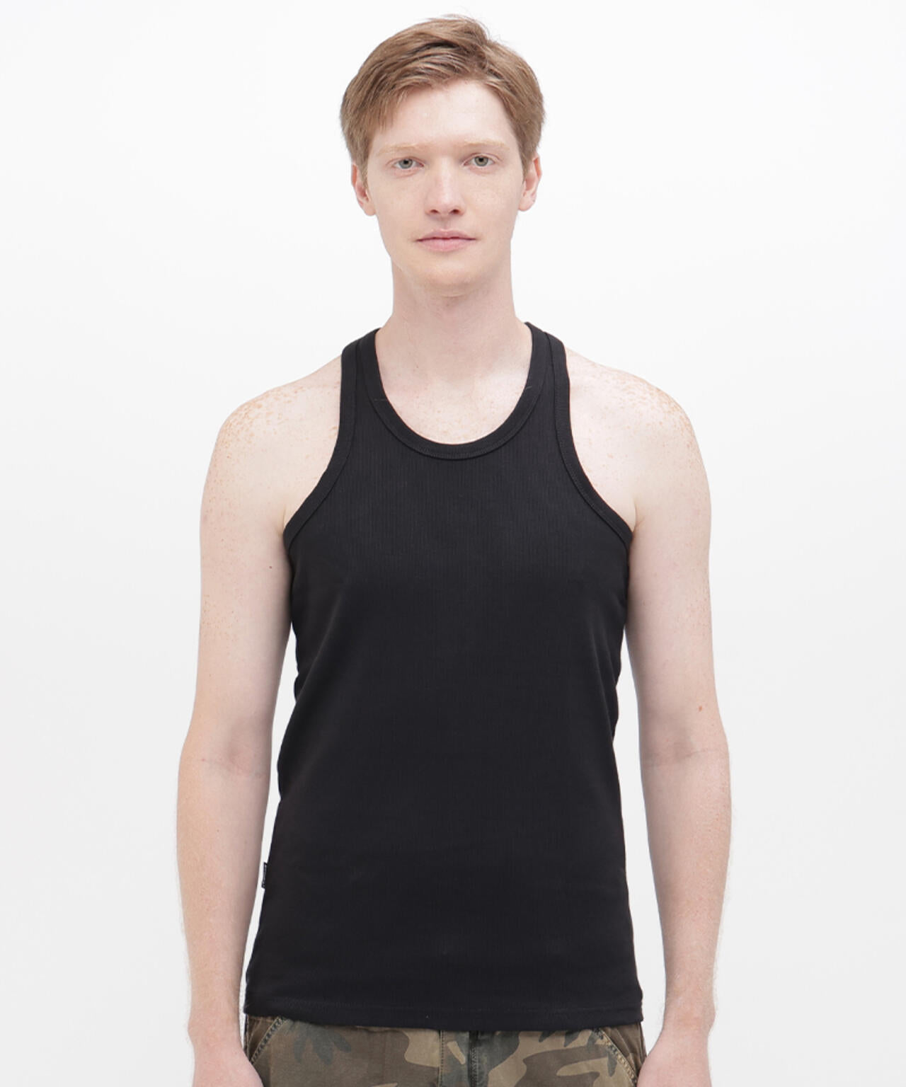 《DAILY/デイリー》RIB TANK TOP BACK CROSS/リブ タンクトップ バッククロス デイリーウェア