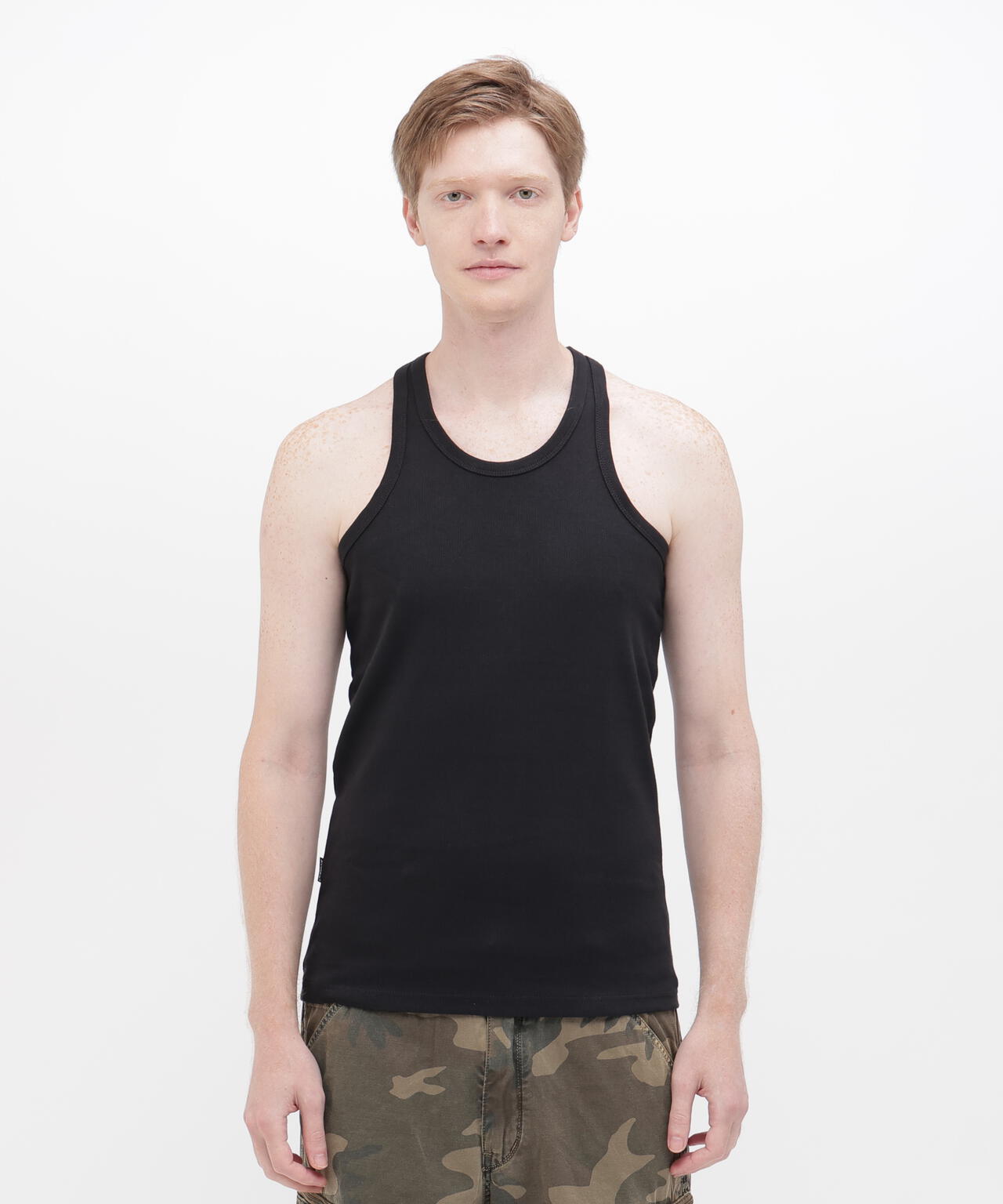 《DAILY/デイリー》RIB TANK TOP BACK CROSS/リブ タンクトップ バッククロス デイリーウェア