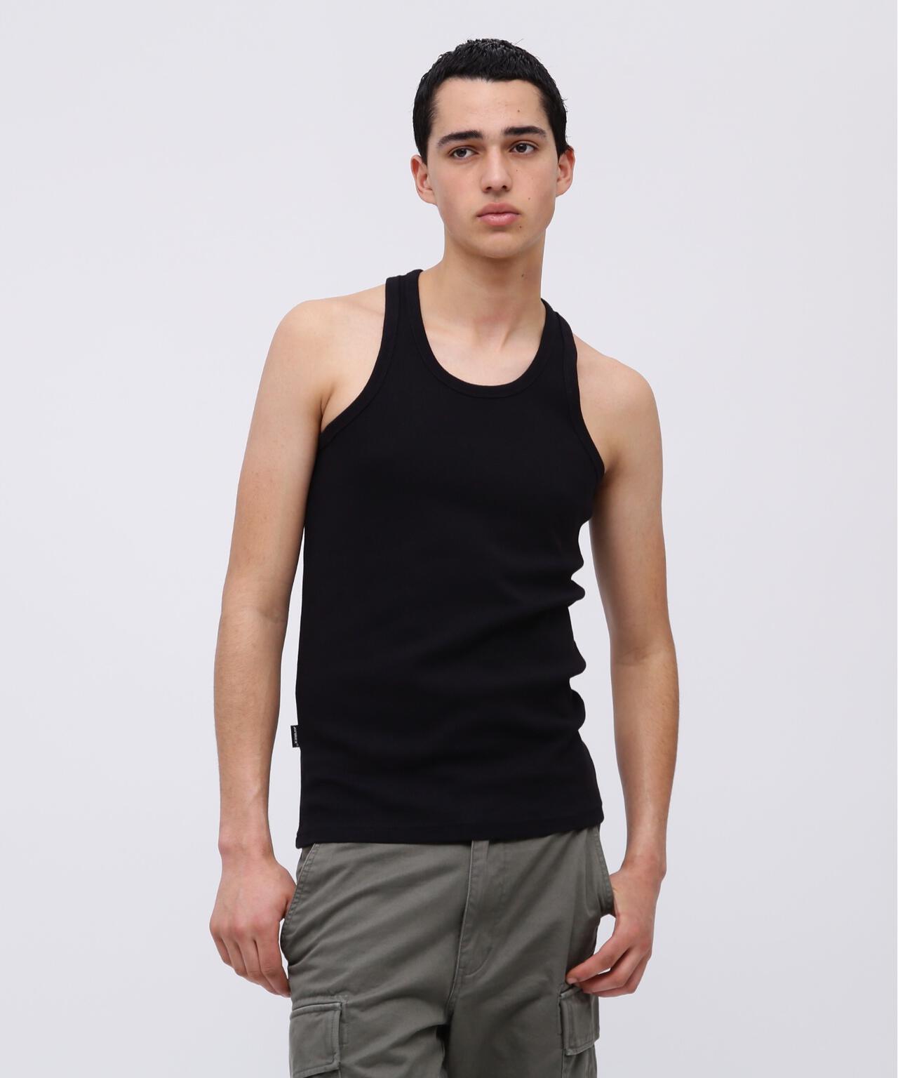 《DAILY/デイリー》RIB TANK TOP BACK CROSS/リブ タンクトップ バッククロス デイリーウェア