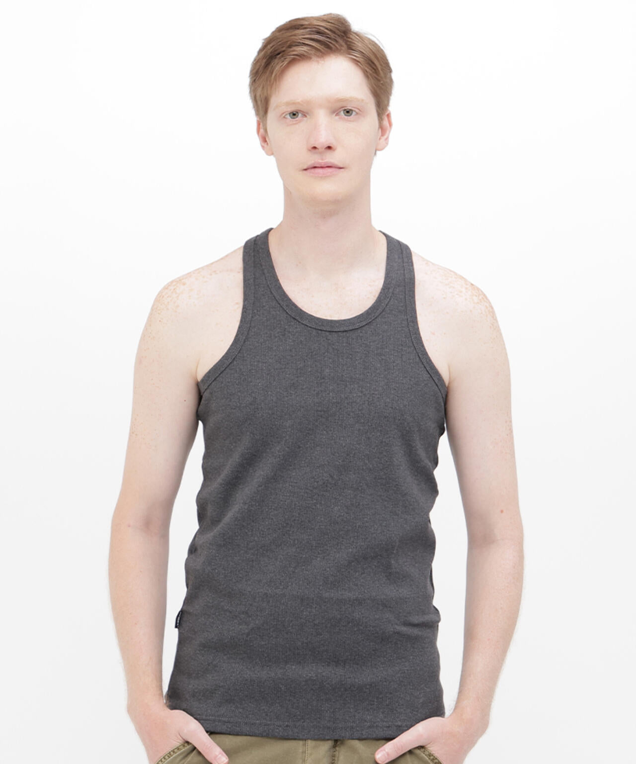 《DAILY/デイリー》RIB TANK TOP BACK CROSS/リブ タンクトップ バッククロス デイリーウェア