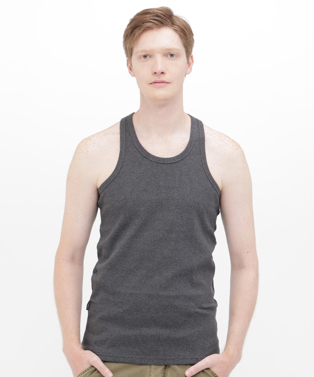 《DAILY/デイリー》RIB TANK TOP BACK CROSS/リブ タンクトップ バッククロス デイリーウェア