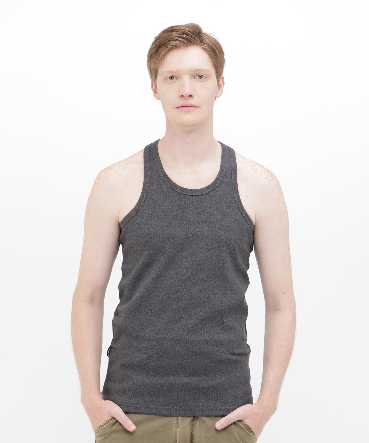 《DAILY/デイリー》RIB TANK TOP BACK CROSS/リブ タンクトップ バッククロス デイリーウェア
