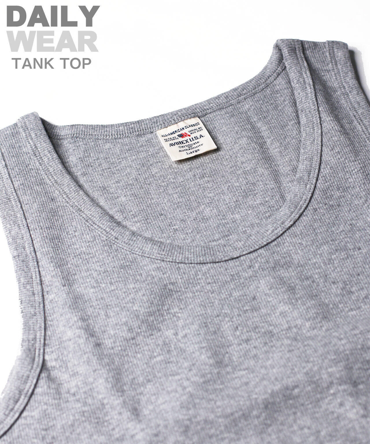《DAILY/デイリー》RIB TANK TOP/リブ タンクトップ デイリーウェア