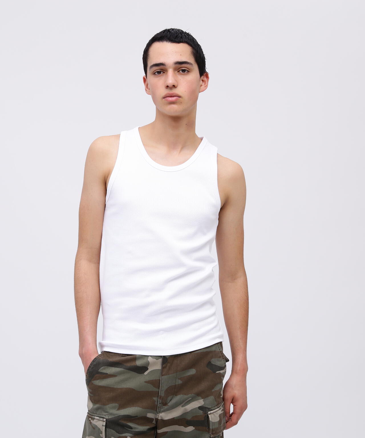 《DAILY/デイリー》RIB TANK TOP/リブ タンクトップ デイリーウェア
