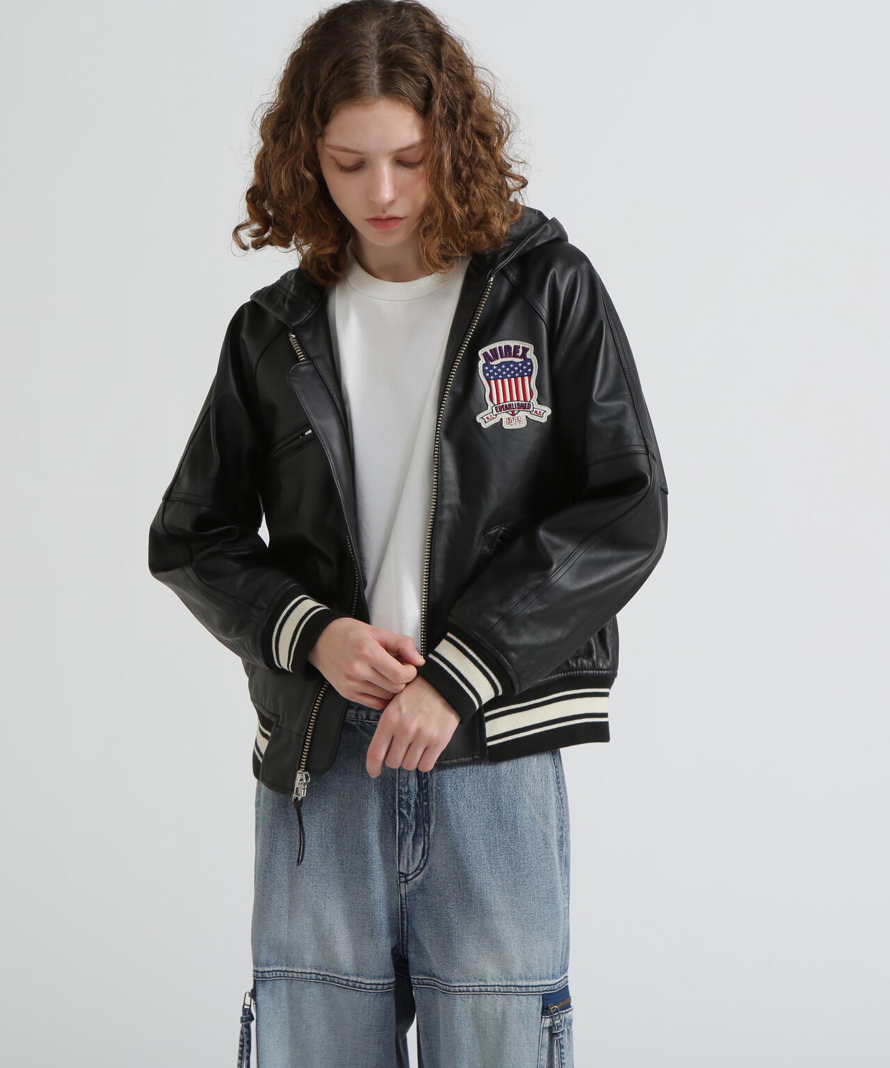 《WOMAN》SIGNATURE HOODED LEATHER