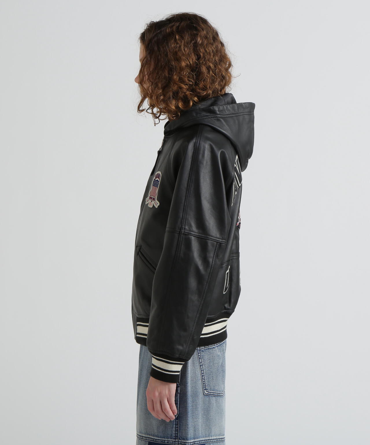 《WOMAN》SIGNATURE HOODED LEATHER