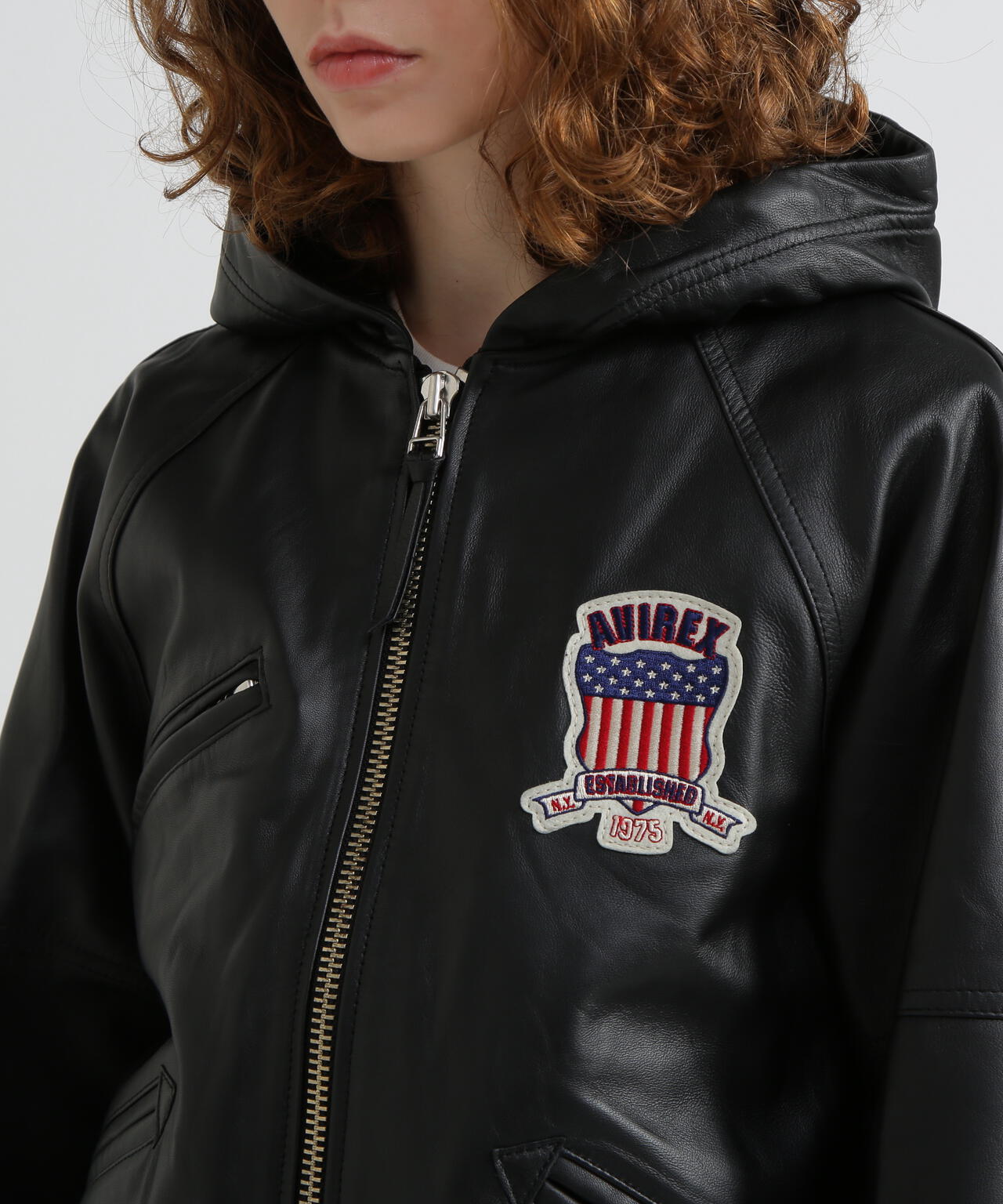 《WOMAN》SIGNATURE HOODED LEATHER