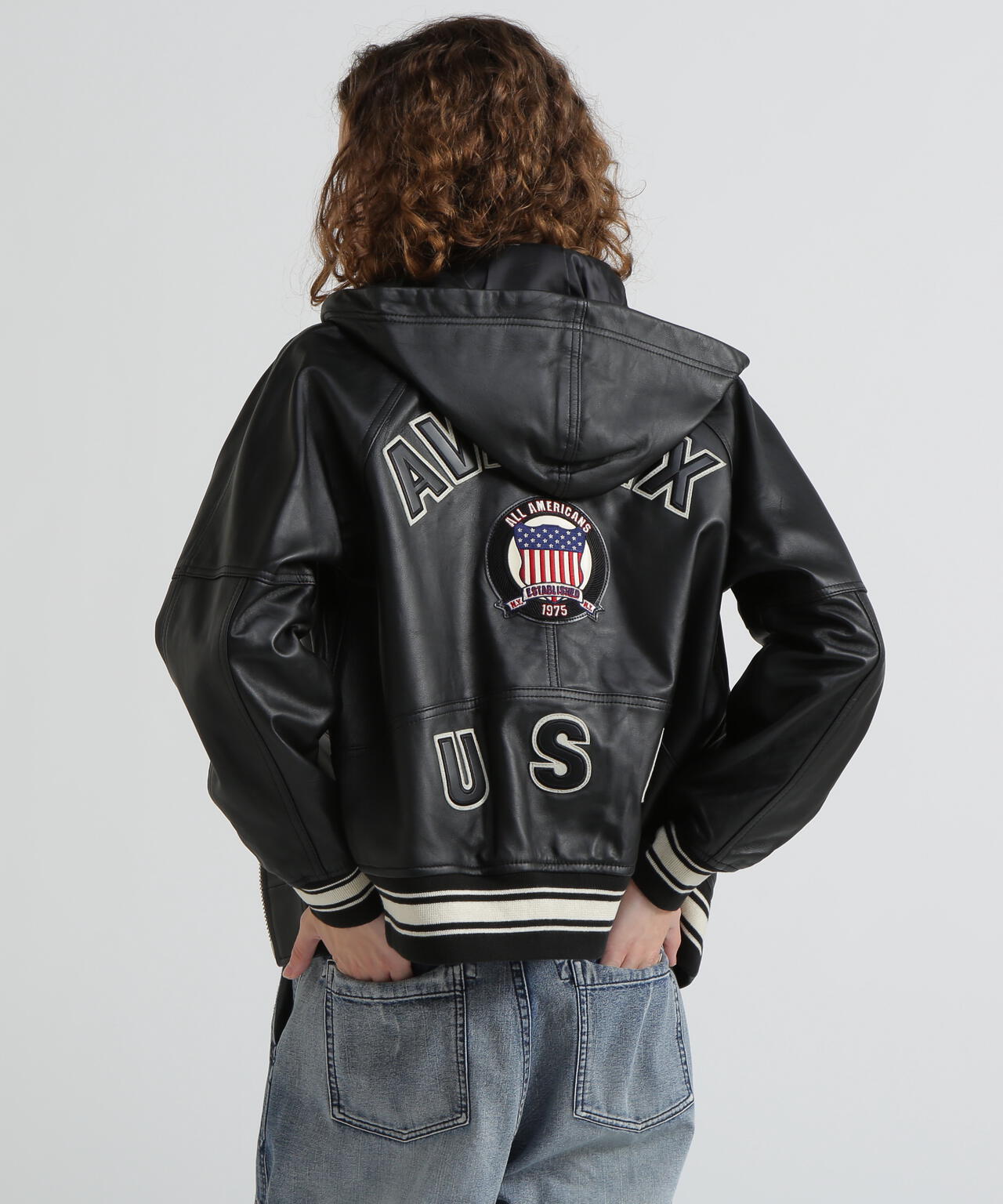 《WOMAN》SIGNATURE HOODED LEATHER