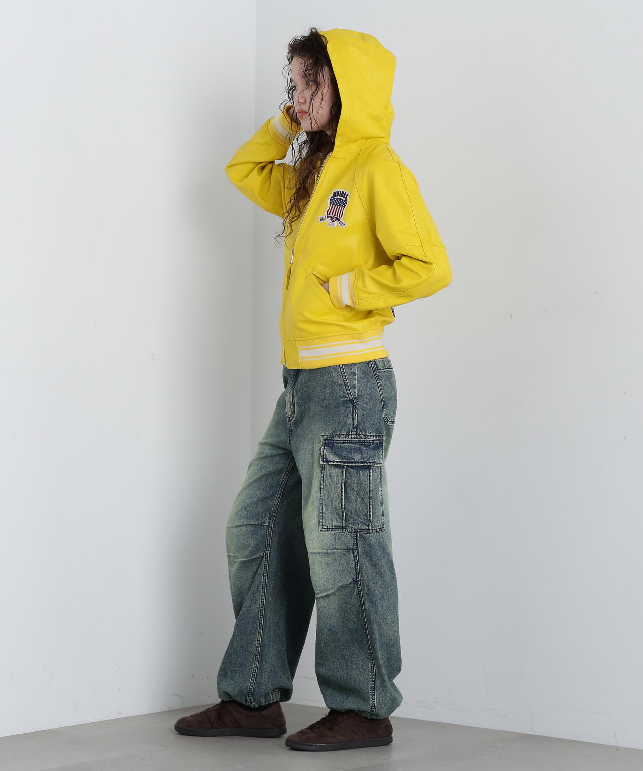 《WOMAN》SIGNATURE HOODED LEATHER