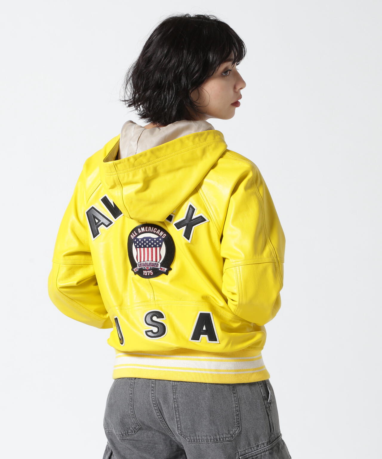 《WOMAN》SIGNATURE HOODED LEATHER