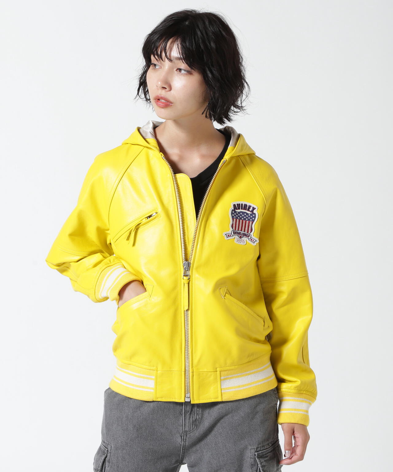 《WOMAN》SIGNATURE HOODED LEATHER