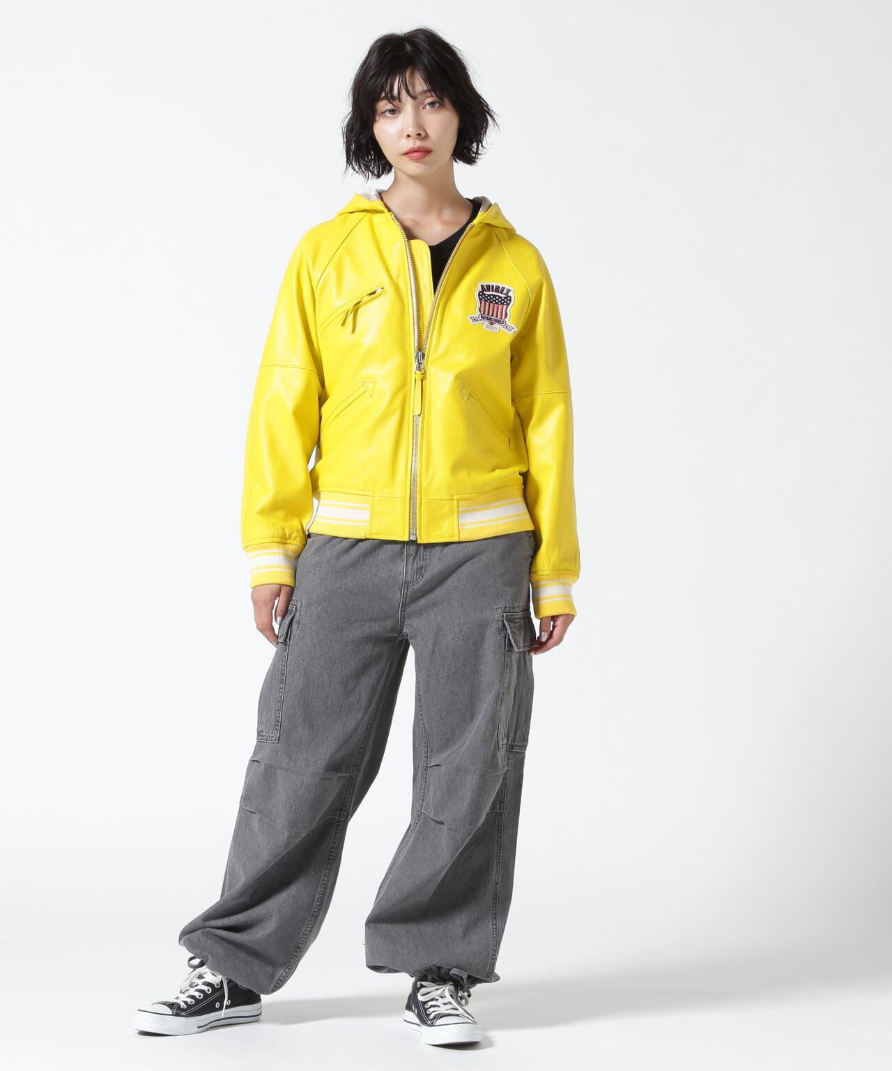 《WOMAN》SIGNATURE HOODED LEATHER