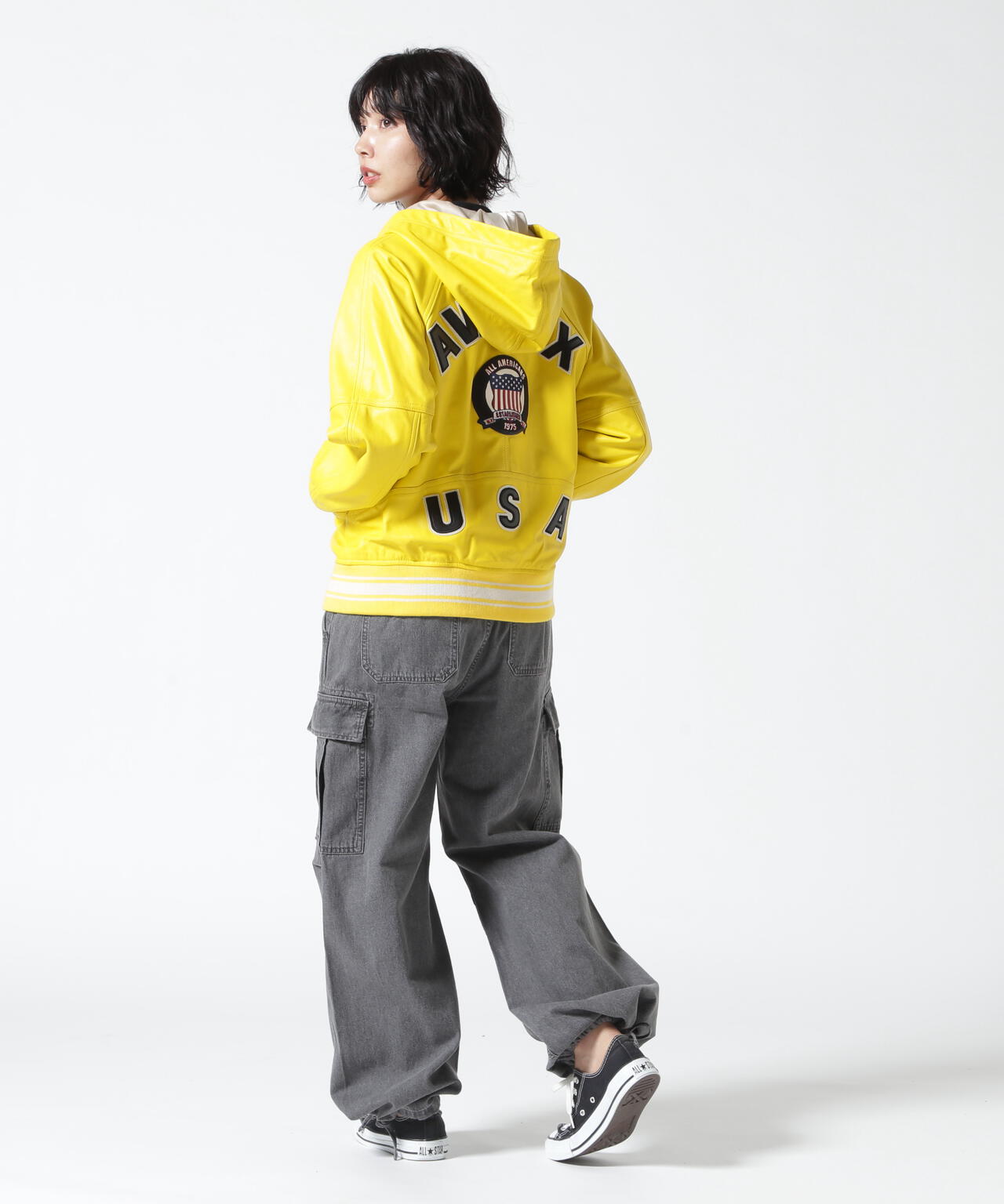 《WOMAN》SIGNATURE HOODED LEATHER