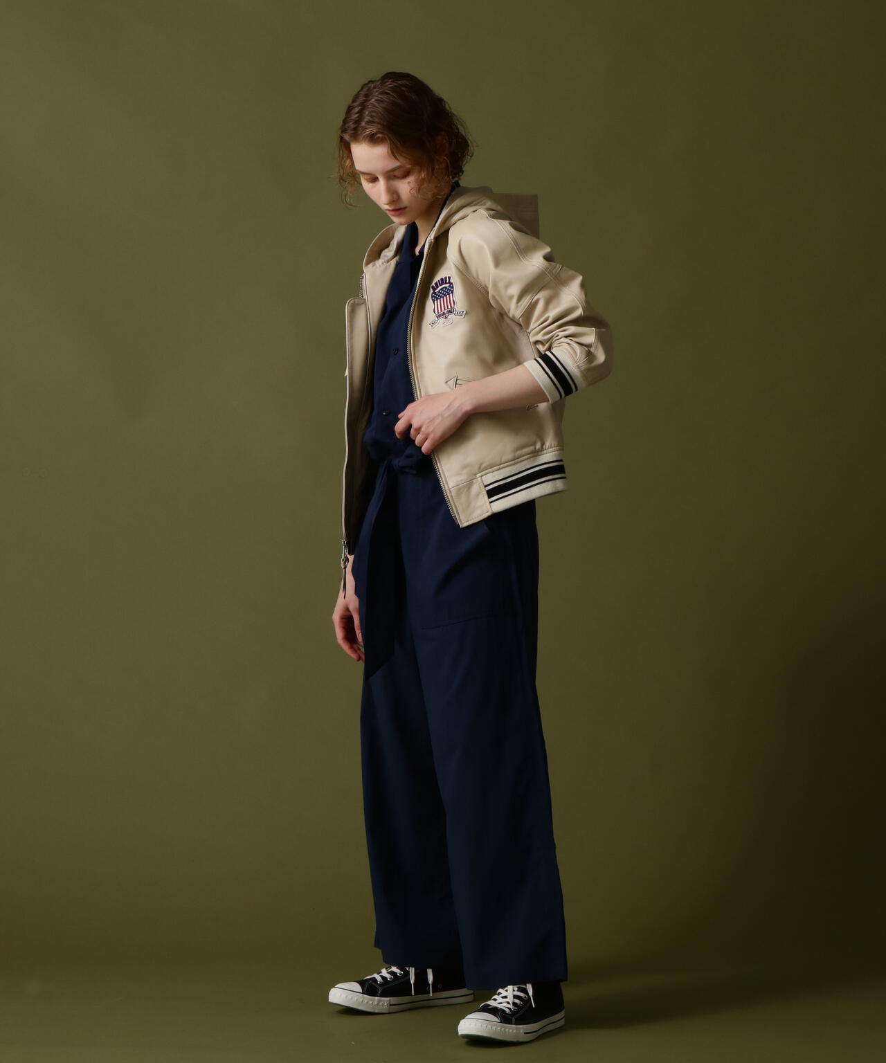 《WOMAN》SIGNATURE HOODED LEATHER