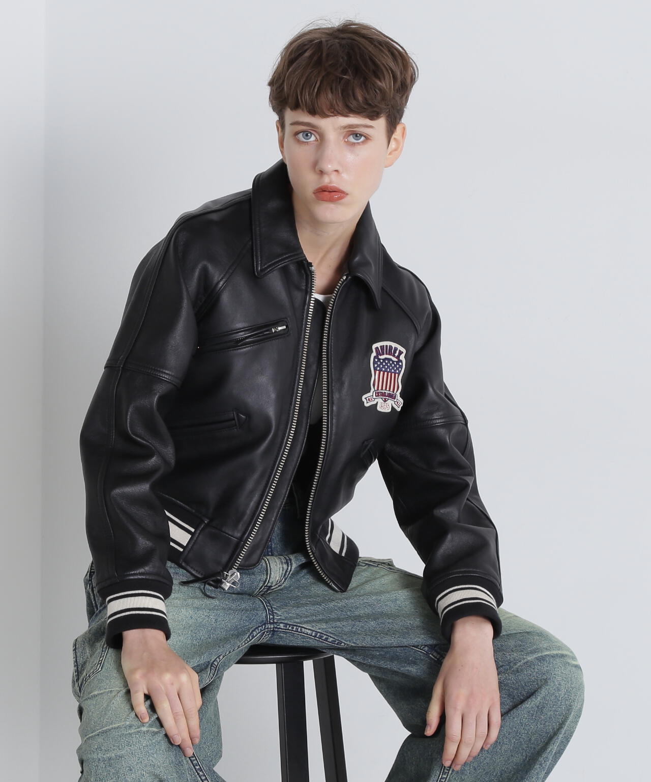 《WOMAN/直営店限定》LIGHT SIGNATURE VARSITY JACKET