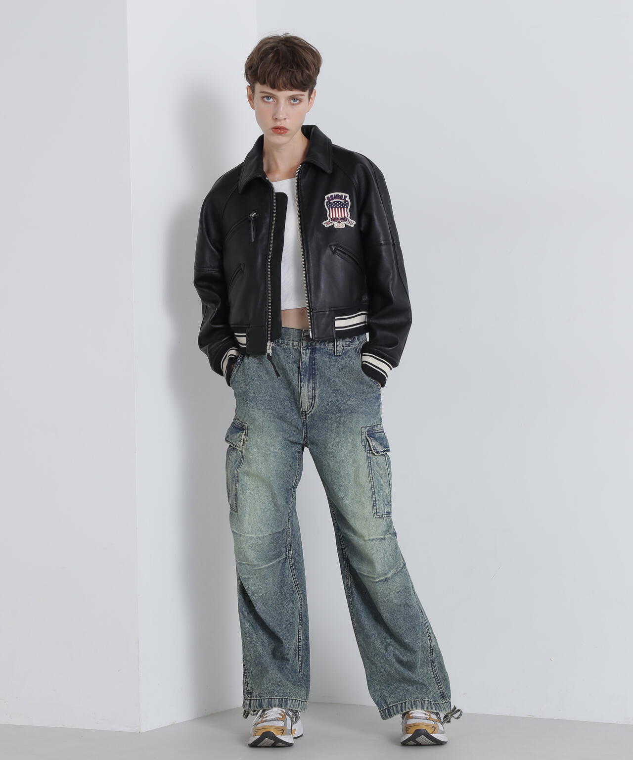 《WOMAN/直営店限定》LIGHT SIGNATURE VARSITY JACKET