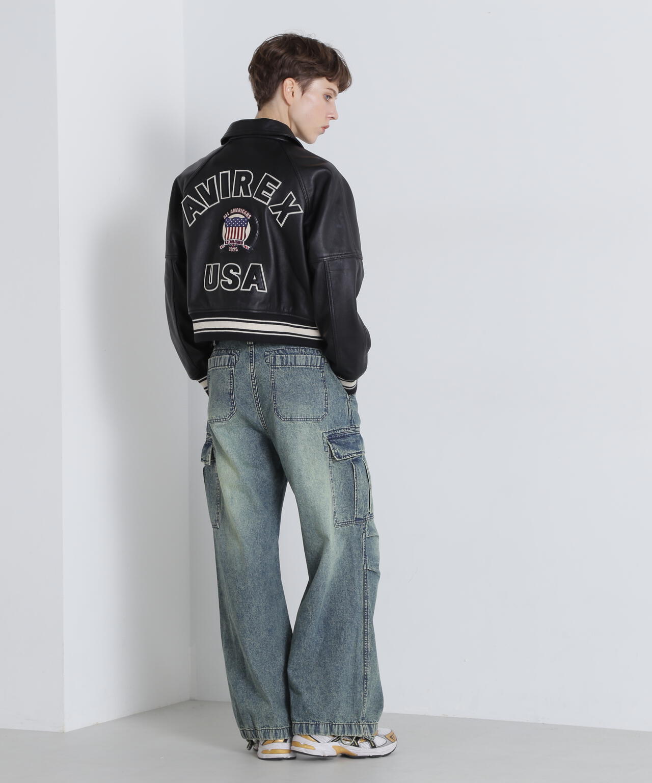 《WOMAN/直営店限定》LIGHT SIGNATURE VARSITY JACKET