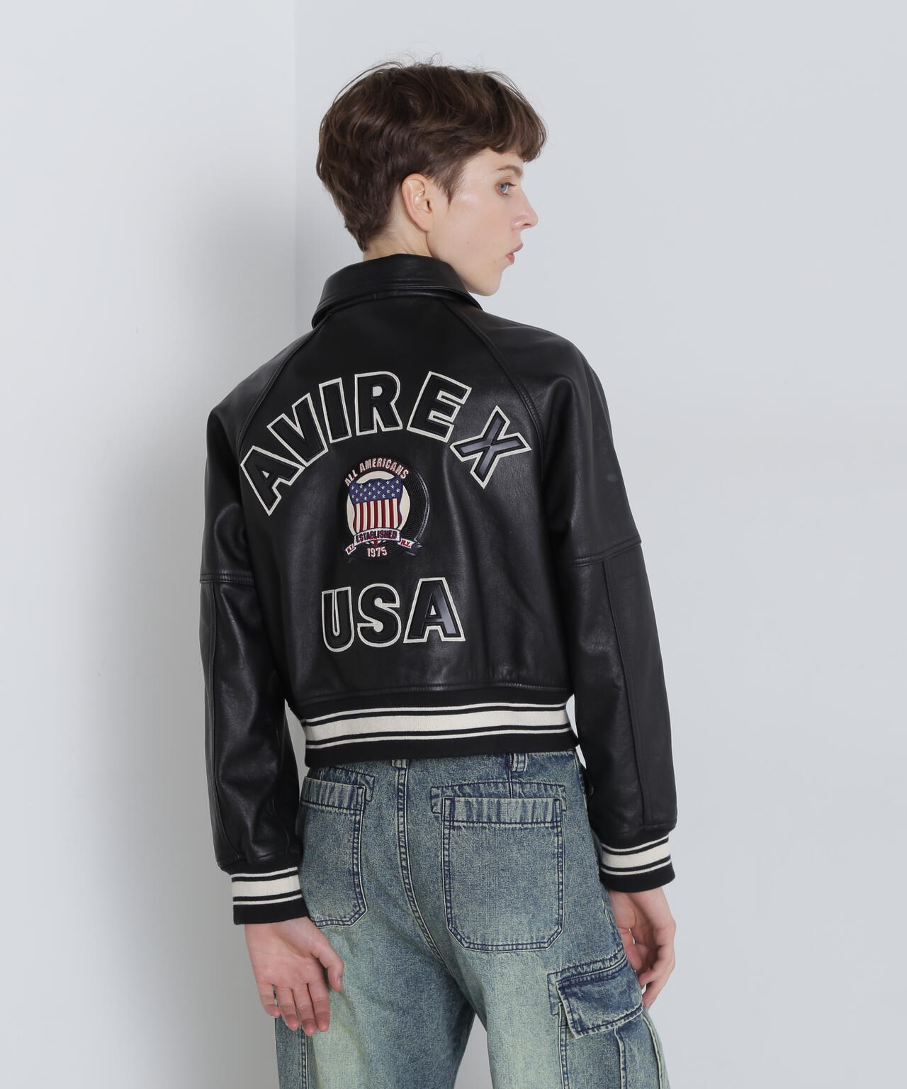 《WOMAN/直営店限定》LIGHT SIGNATURE VARSITY JACKET