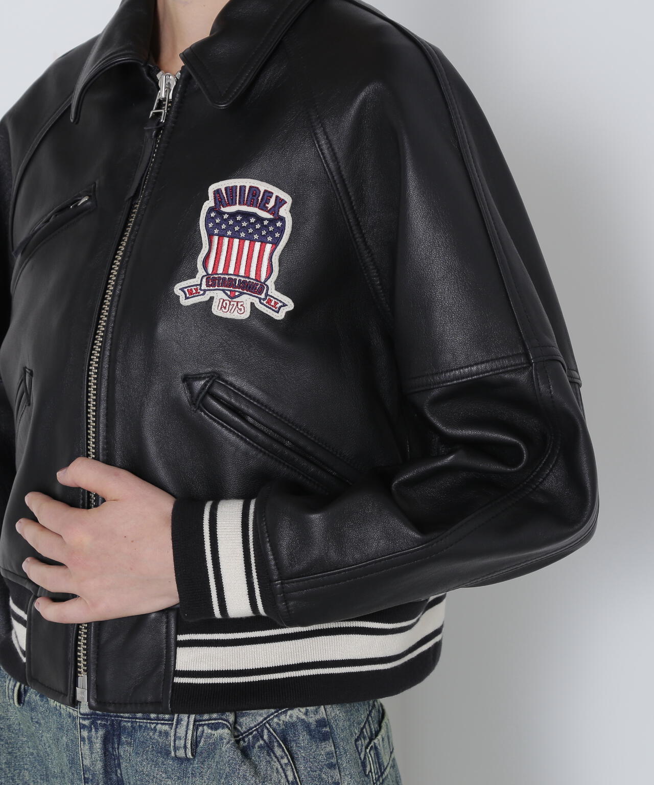 《WOMAN/直営店限定》LIGHT SIGNATURE VARSITY JACKET
