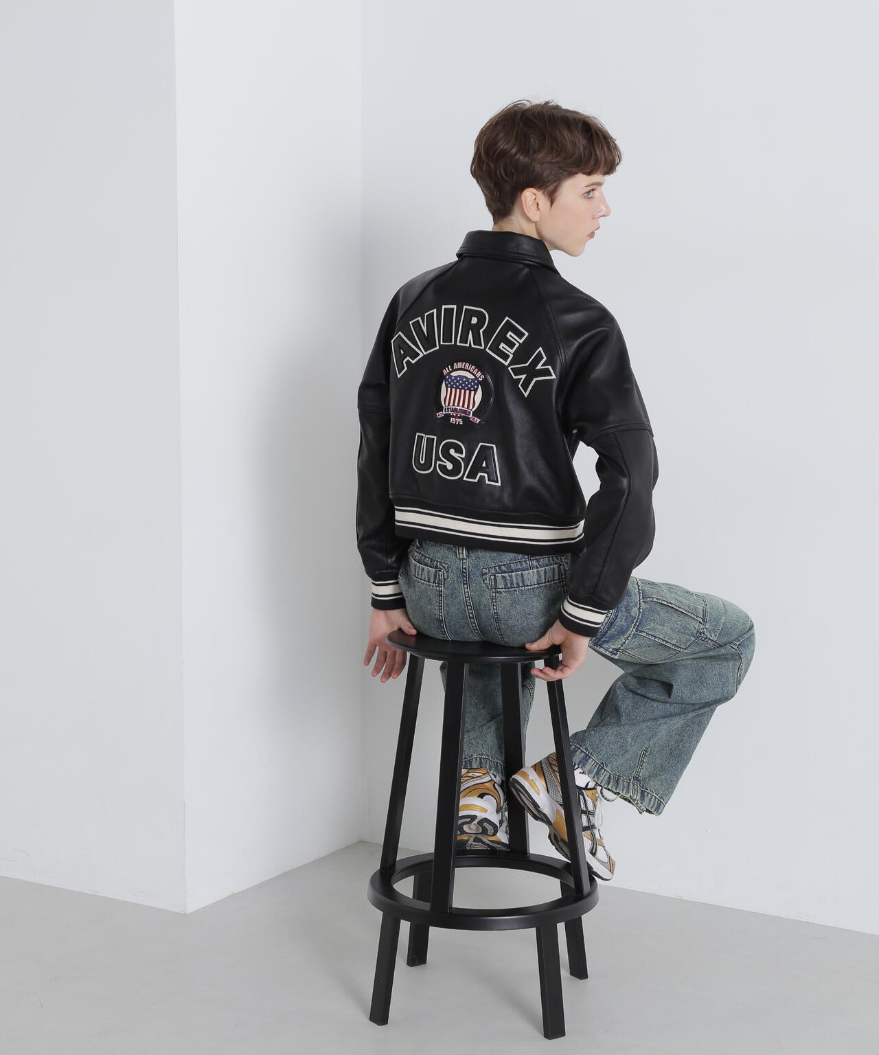 《WOMAN/直営店限定》LIGHT SIGNATURE VARSITY JACKET