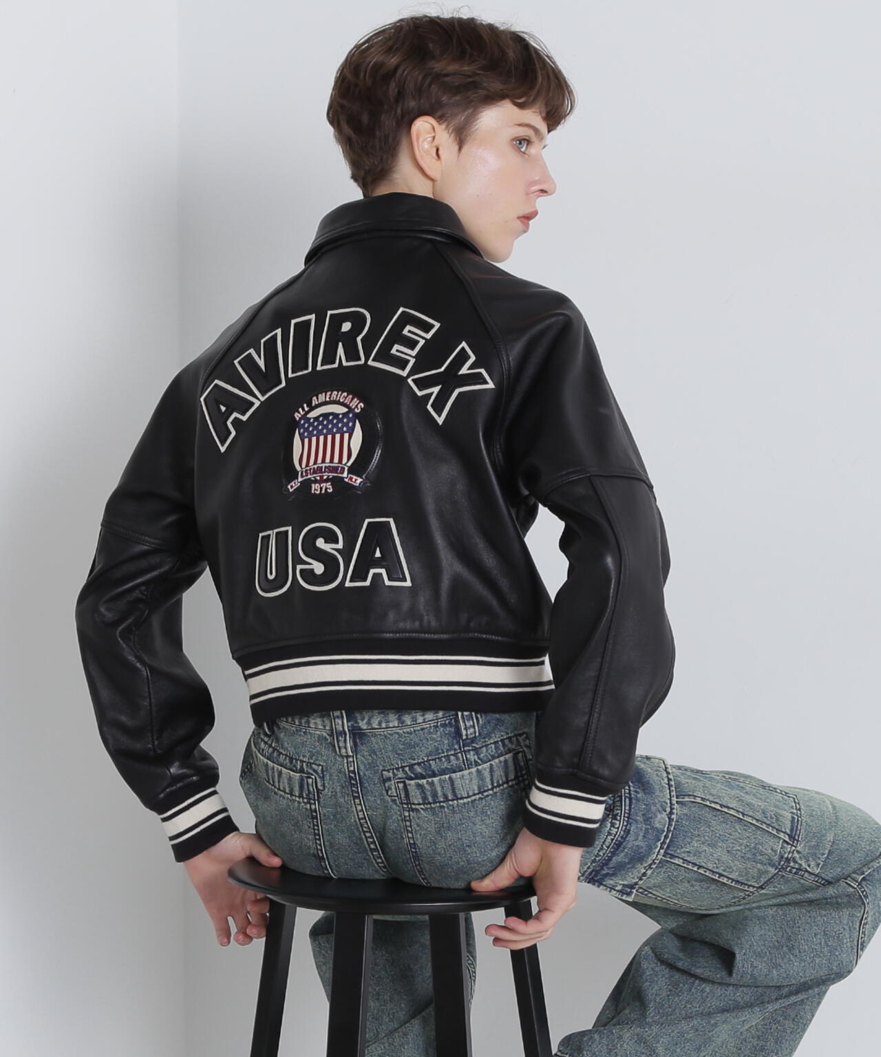 《WOMAN/直営店限定》LIGHT SIGNATURE VARSITY JACKET