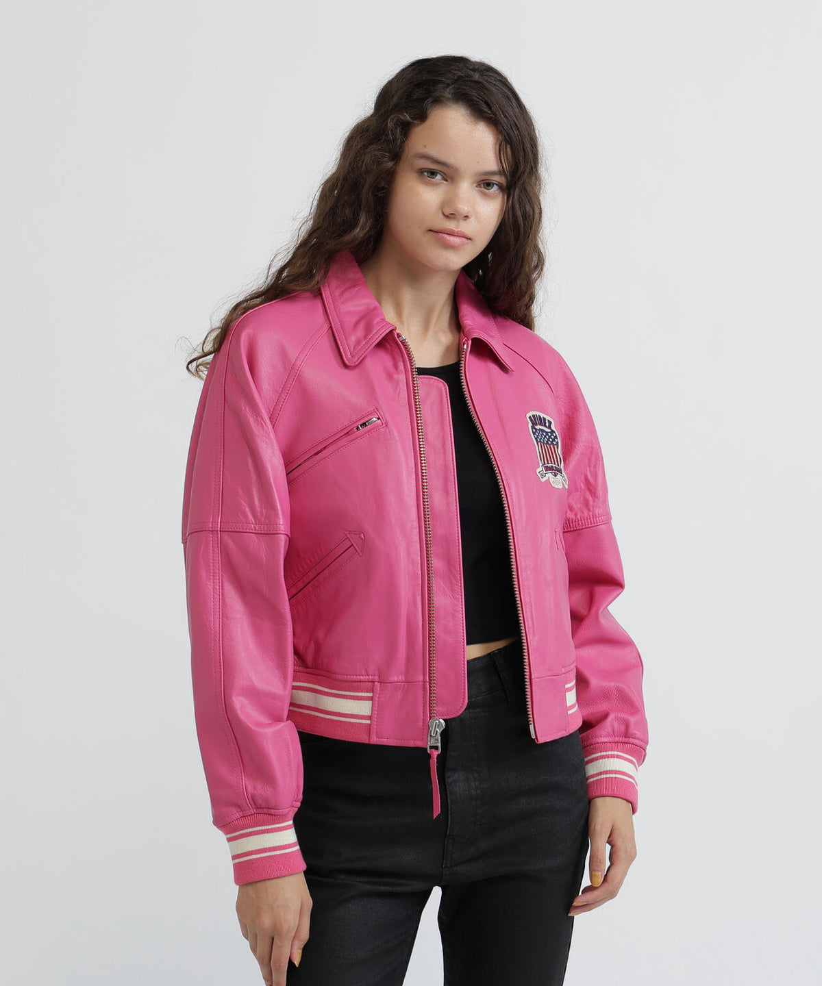 《WOMAN/直営店限定》LIGHT SIGNATURE VARSITY JACKET