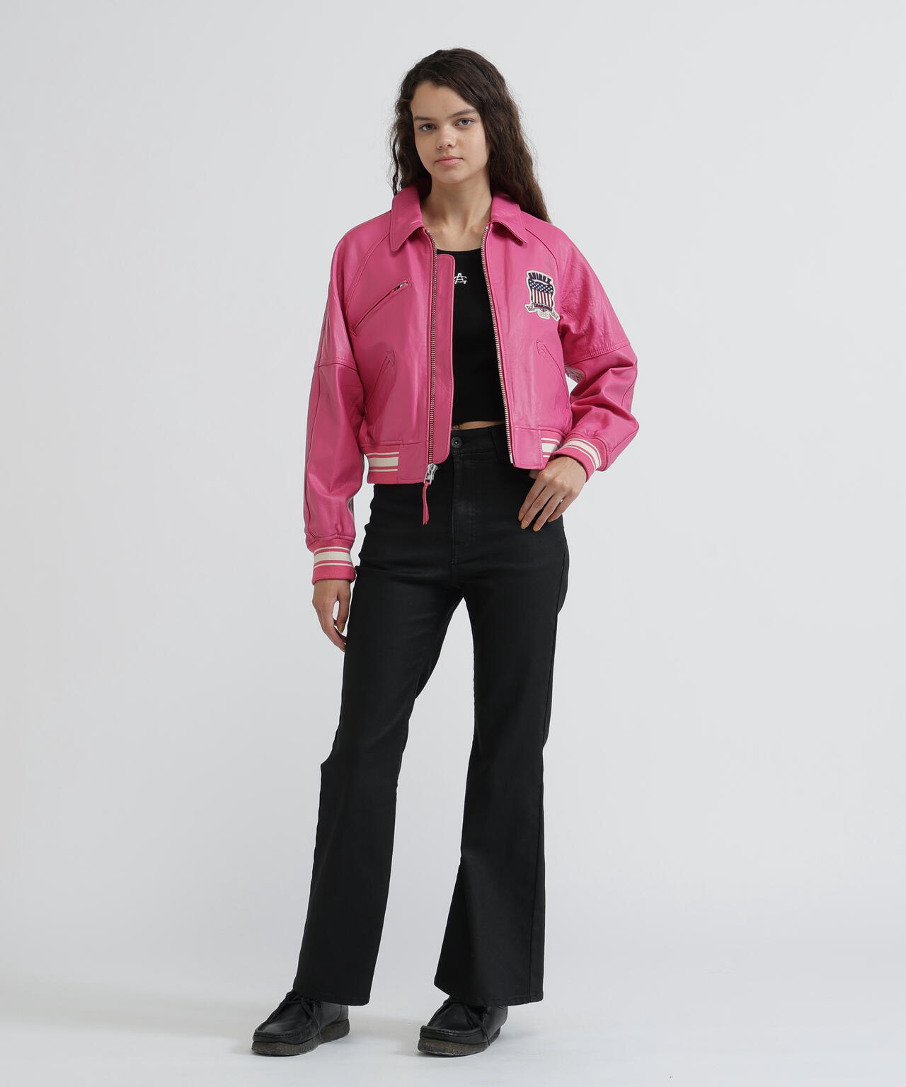 《WOMAN/直営店限定》LIGHT SIGNATURE VARSITY JACKET