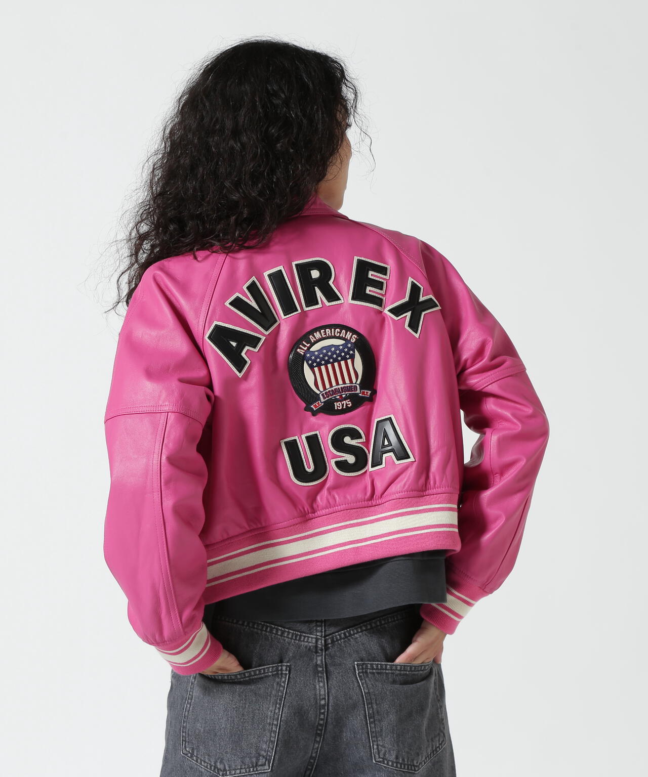 《WOMAN/直営店限定》LIGHT SIGNATURE VARSITY JACKET