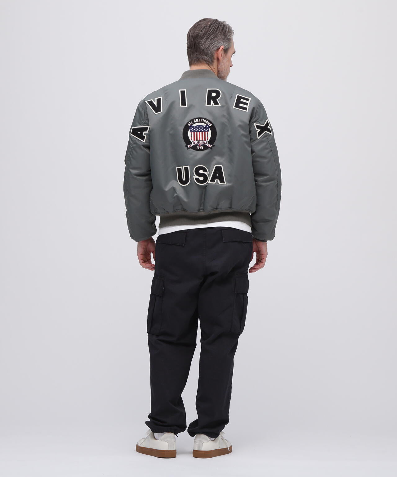 《50th Anniversary》MA-1 SIGNATURE BIG LOGO / MA-1 シグネチャー ビッグロゴ / AVIREX