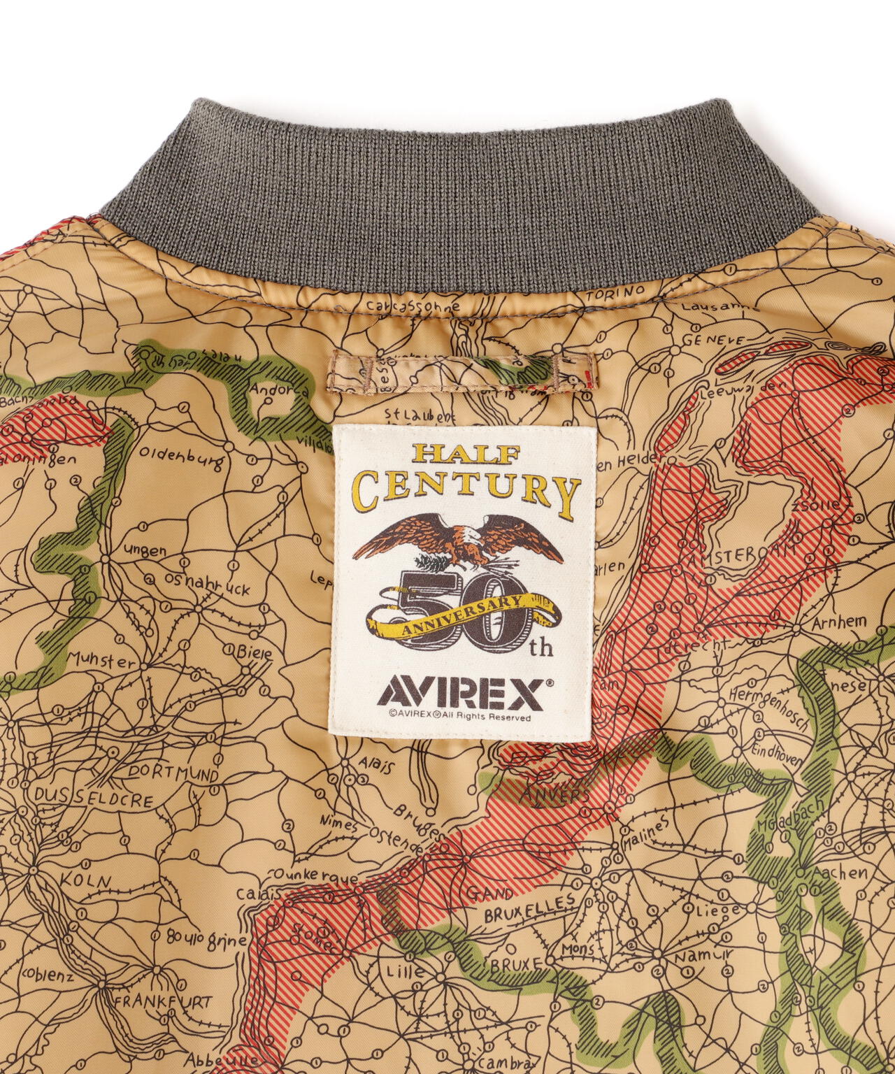 《50th Anniversary》MA-1 SIGNATURE BIG LOGO / MA-1 シグネチャー ビッグロゴ / AVIREX