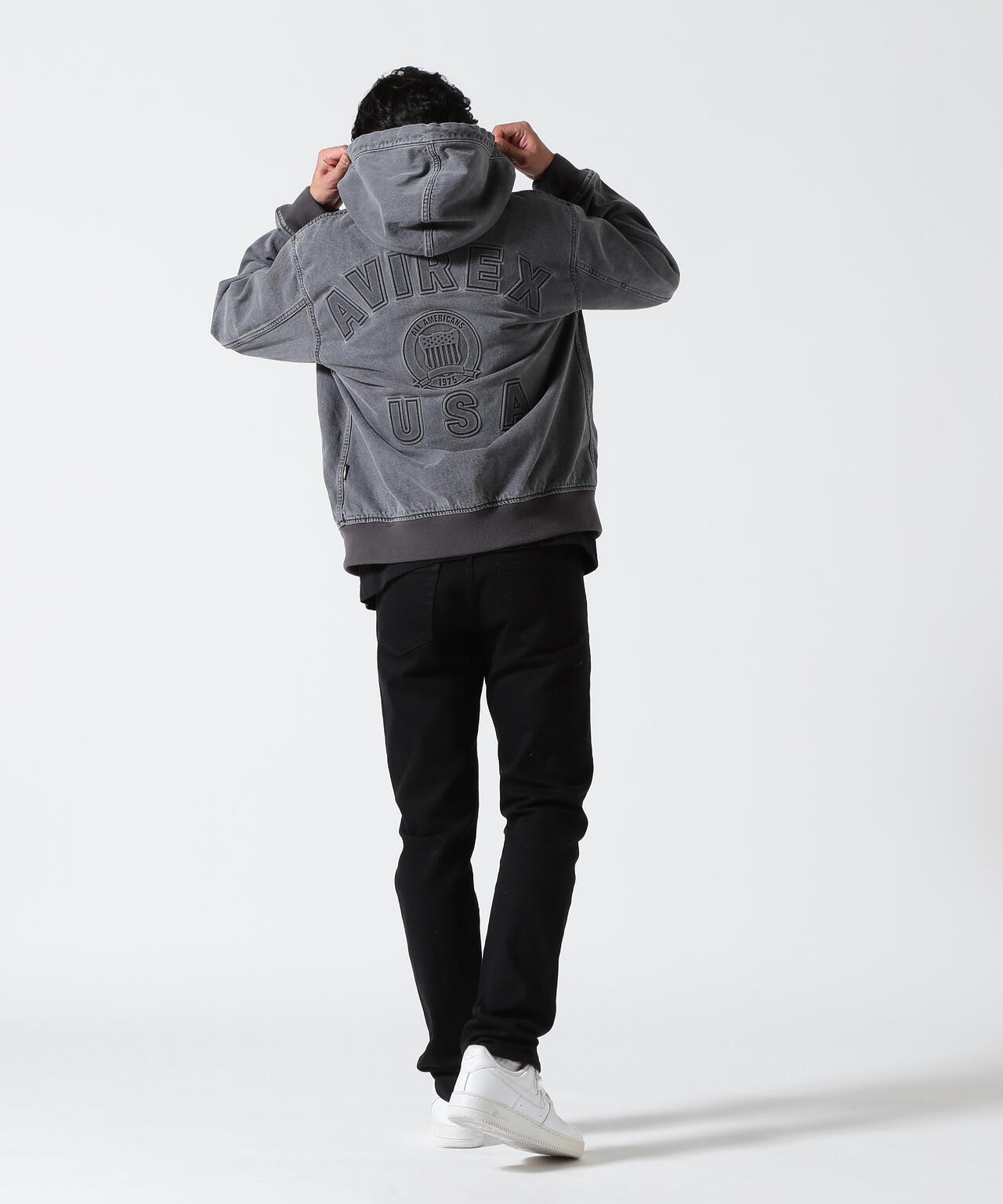 《直営店限定》DENIM SIGNATURE LOGO PARKA / デニム シグネチャーロゴ パーカー