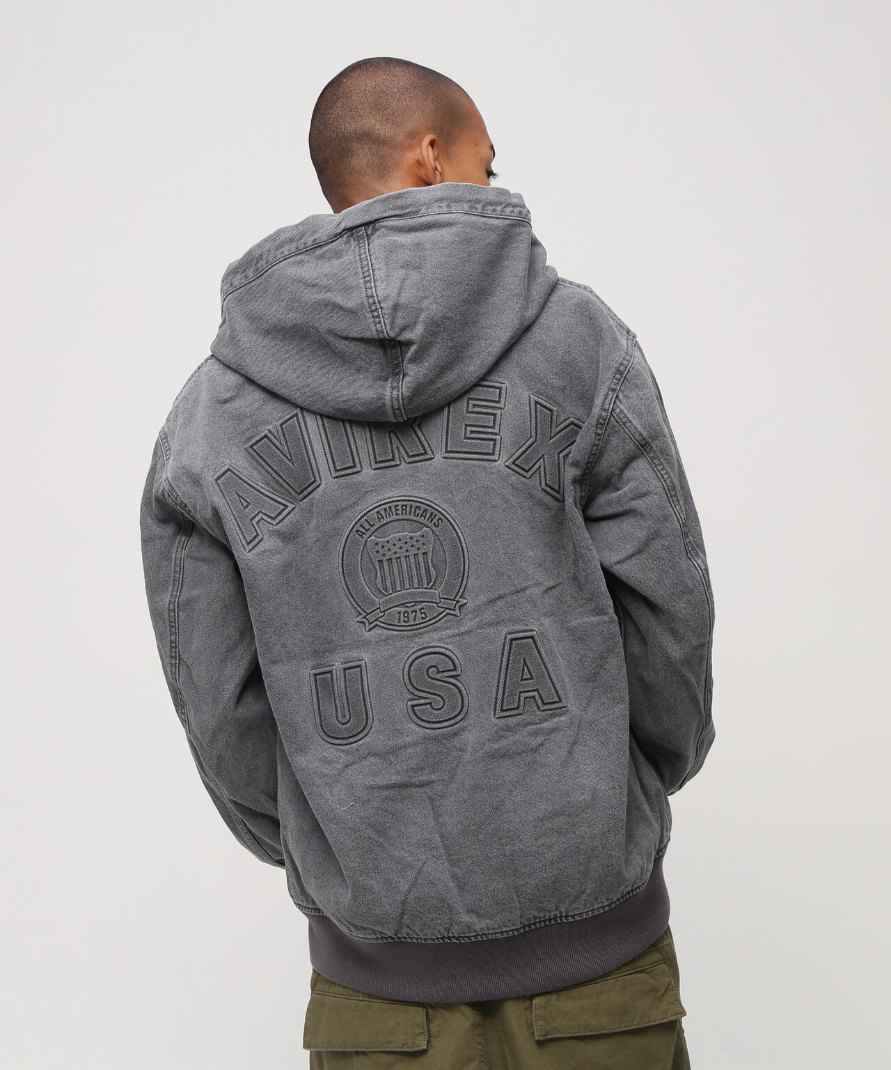 《直営店限定》DENIM SIGNATURE LOGO PARKA / デニム シグネチャーロゴ パーカー