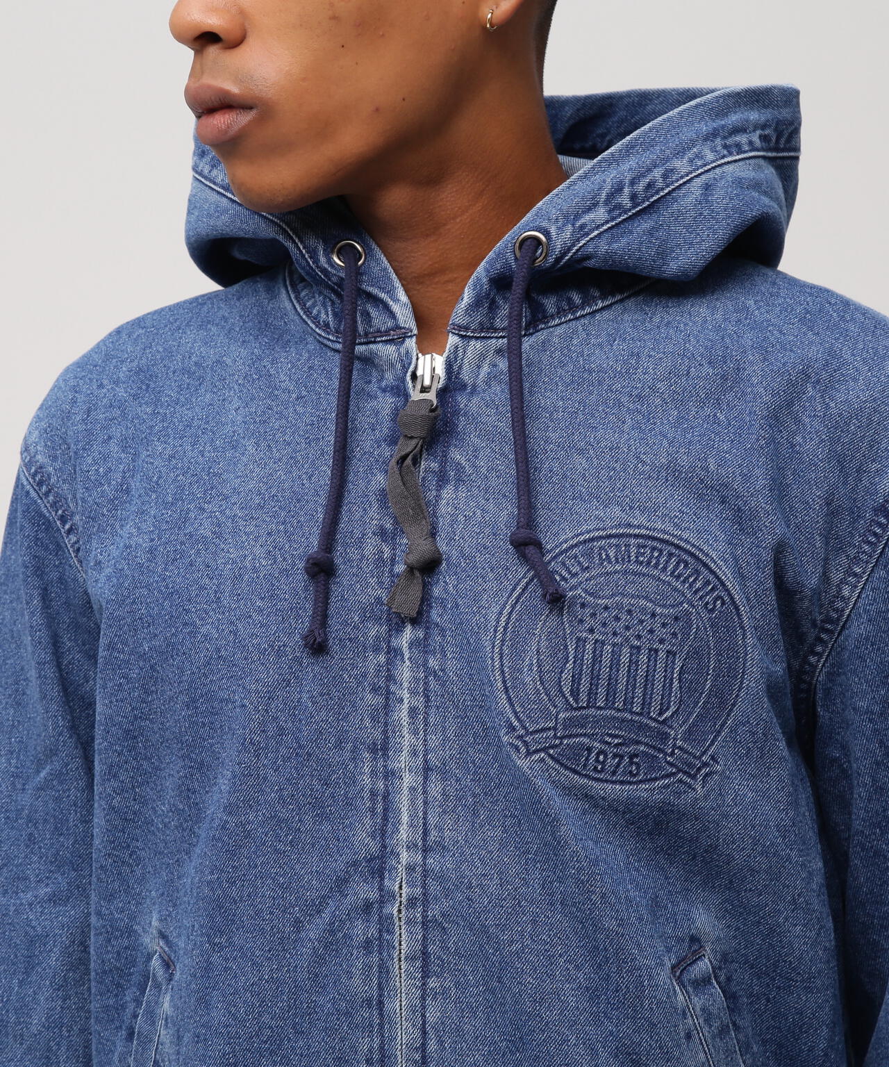 《直営店限定》DENIM SIGNATURE LOGO PARKA / デニム シグネチャーロゴ パーカー