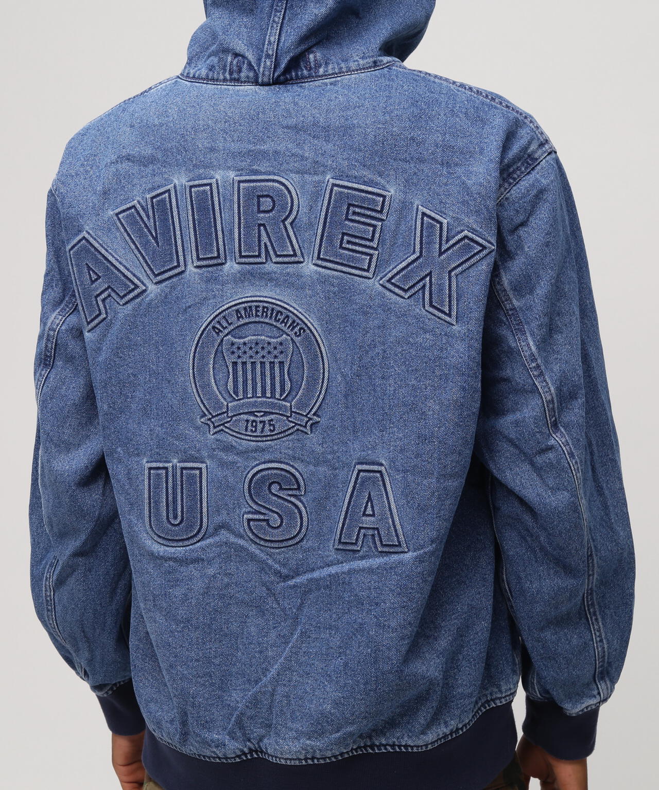 《直営店限定》DENIM SIGNATURE LOGO PARKA / デニム シグネチャーロゴ パーカー