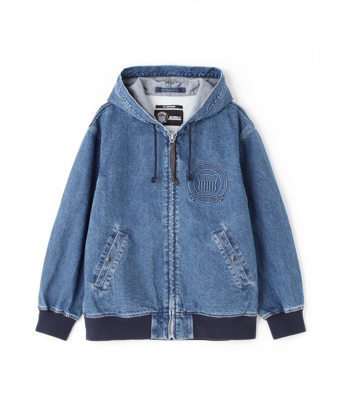 《直営店限定》DENIM SIGNATURE LOGO PARKA / デニム シグネチャーロゴ パーカー