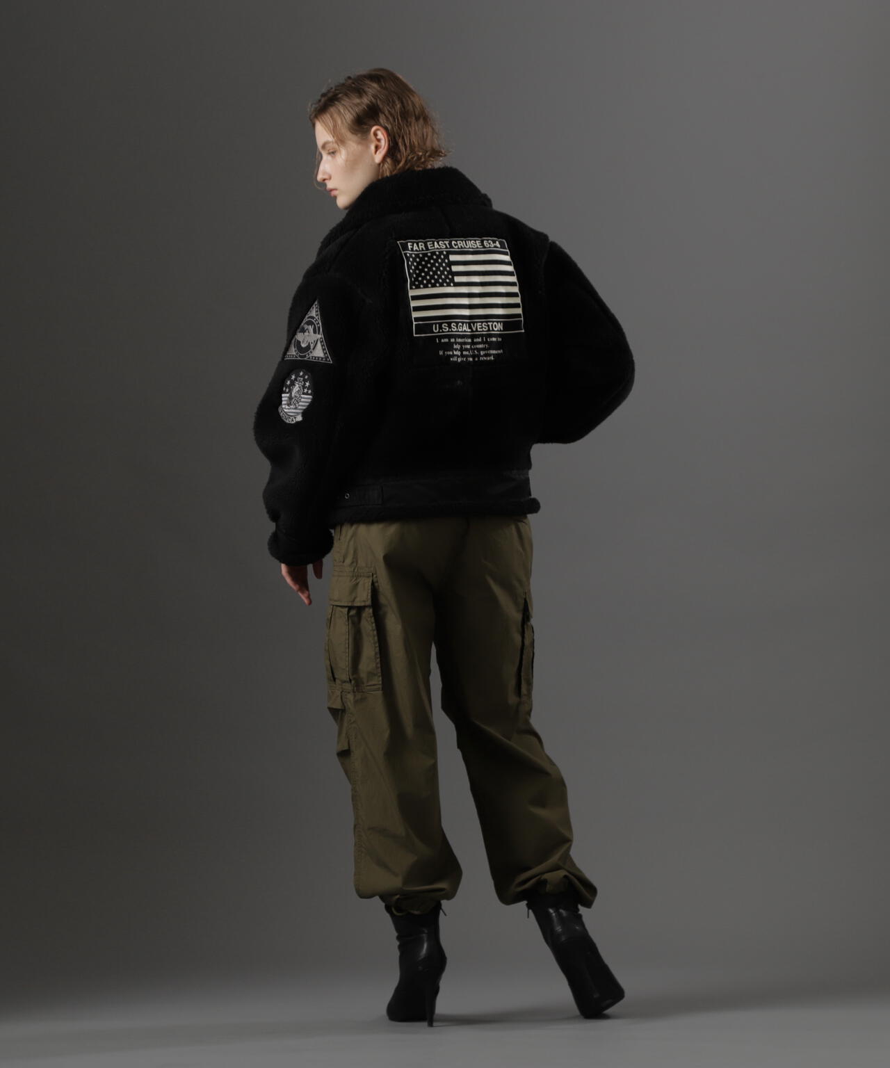 《WOMAN》RETORO BOA B-3 TOPGUN