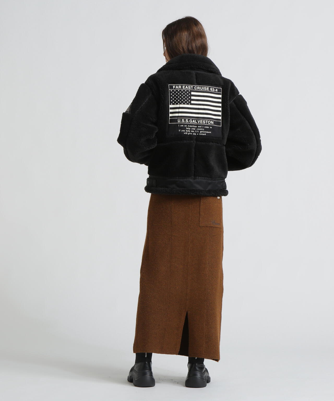 《WOMAN》RETORO BOA B-3 TOPGUN