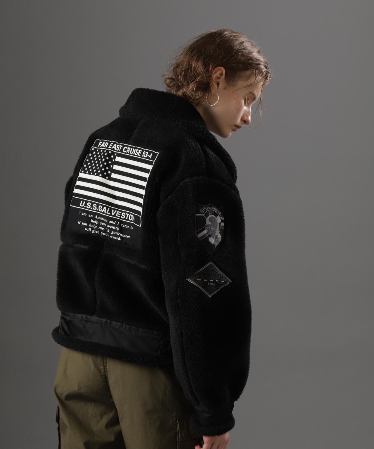 《WOMAN》RETORO BOA B-3 TOPGUN