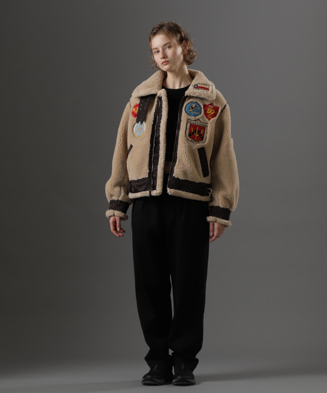 《WOMAN》RETORO BOA B-3 TOPGUN