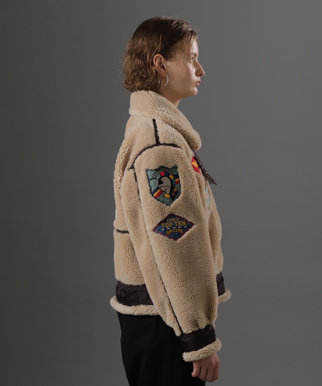 《WOMAN》RETORO BOA B-3 TOPGUN